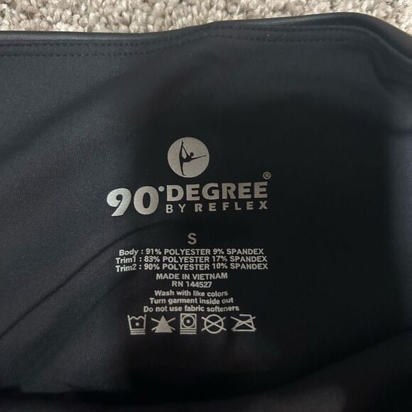 90 Degree Black Super High Rise Ankle Tight Women’s Size Small Leggings - Picture 3 of 7